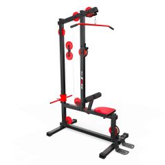 Stație de fitness multifuncțională Lat Pull Down cu scaun și suport pentru genunchi