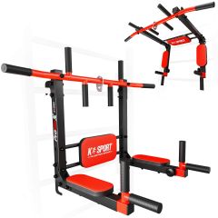 Bară de tracțiuni și paralele pentru spalier – echipament multifuncțional K-Sport pentru antrenamente de acasă