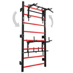 Scară de gimnastică cu bară de tracțiuni și paralele