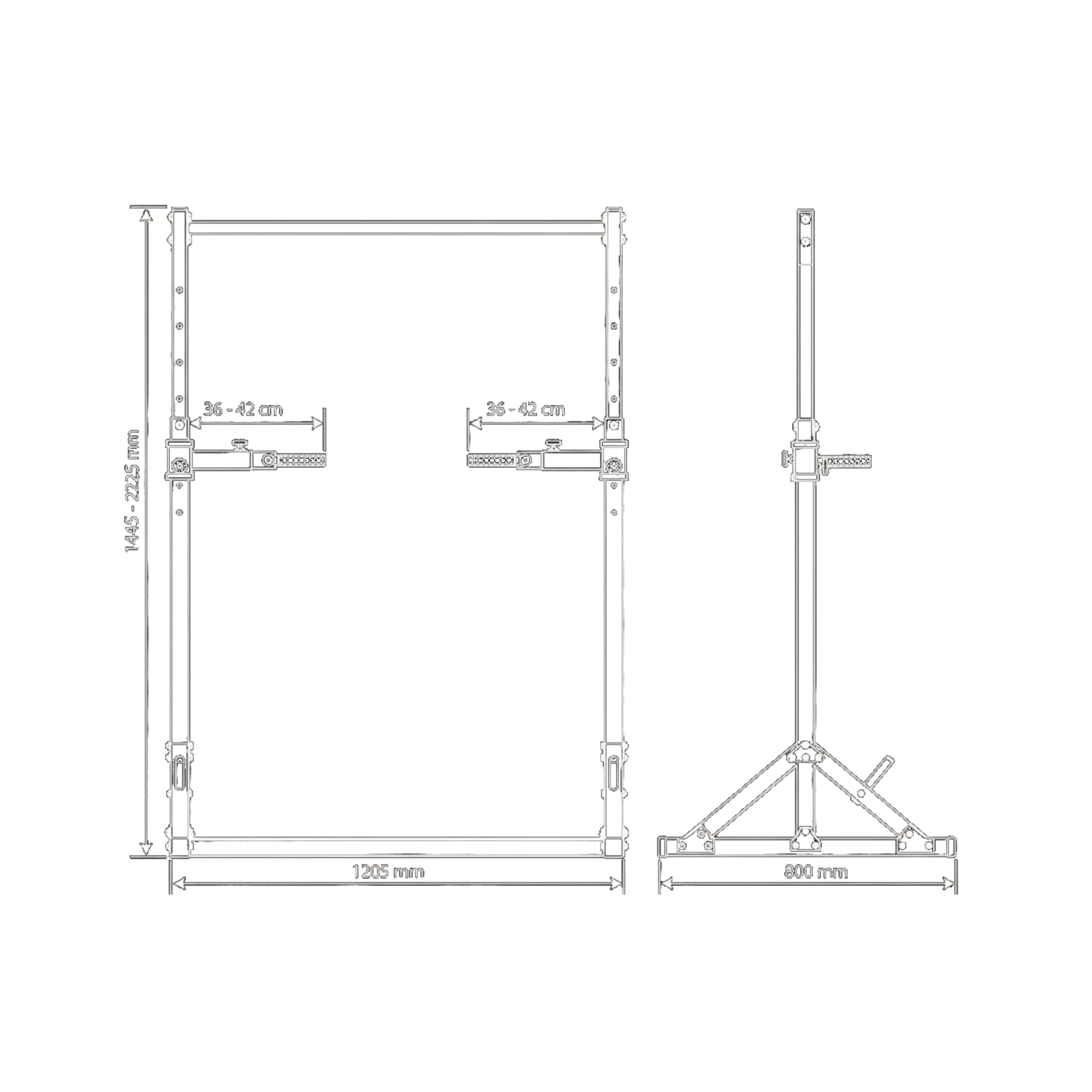 Date tehnice - Bară Mobilă De Tracţiuni Şi Flotări