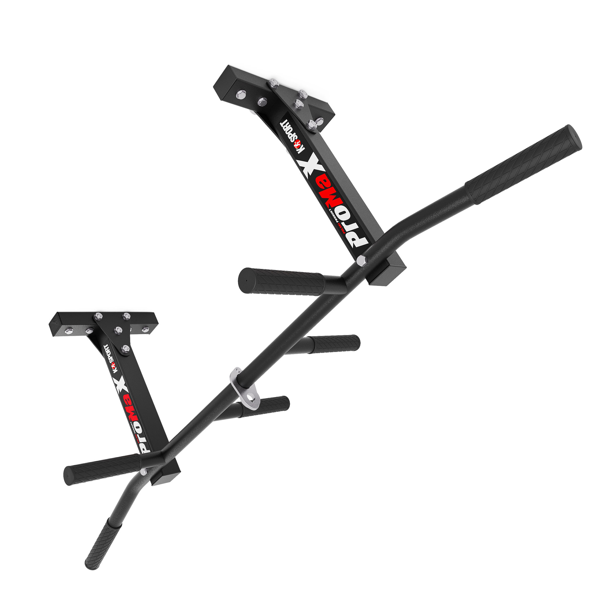 Bară de tracțiuni K-Sport pentru montaj pe tavan, design robust cu mai multe poziții de prindere.