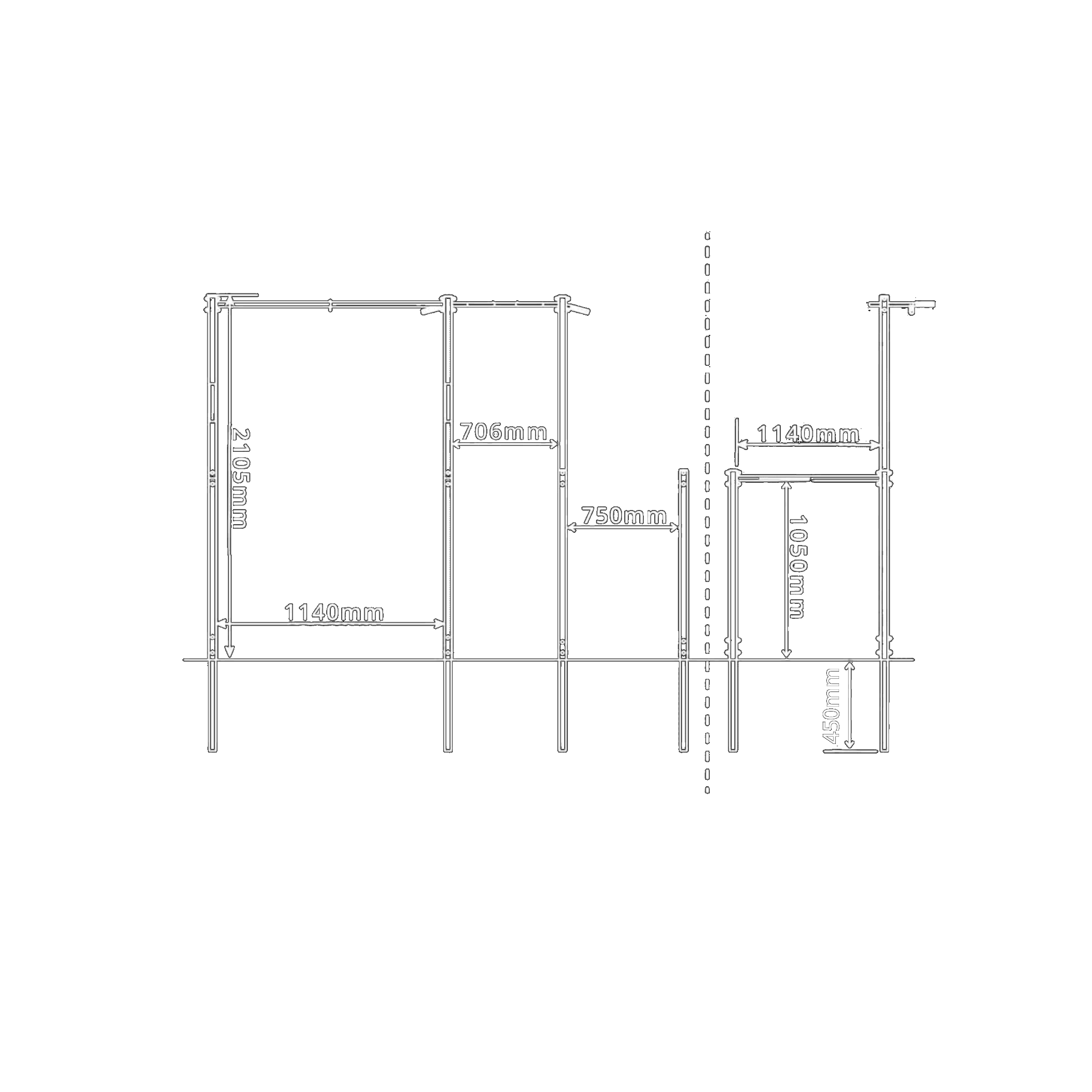 Date tehnice - Stație Cu Bară De Tracțiuni Și Bare Pentru Flotări La Paralele